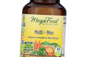 Мультивитамины для мужчин Multi for Men Mega Food 60таб (36343045)