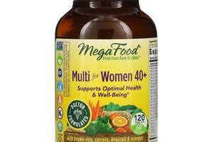 Мультивітаміни для жінок 40+, Multi for Women 40+, MegaFood, 120 таблеток