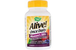 Мультивитамины для женщин Nature's Way Alive! Once Daily Women's 50+ Multi-Vitamin 60 таблеток