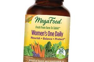 Мультивитамины для женщин Women's One Daily Mega Food 30таб (36343005)