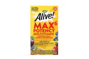 Мультивитамины Nature's Way Max6 No-Iron 90 vcaps Natures Way (1086-2022-10-1052)