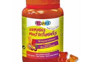 Мультивитамины Pediakid Gommes Multivitamin 60 Chewable Tabs Orange Cherry