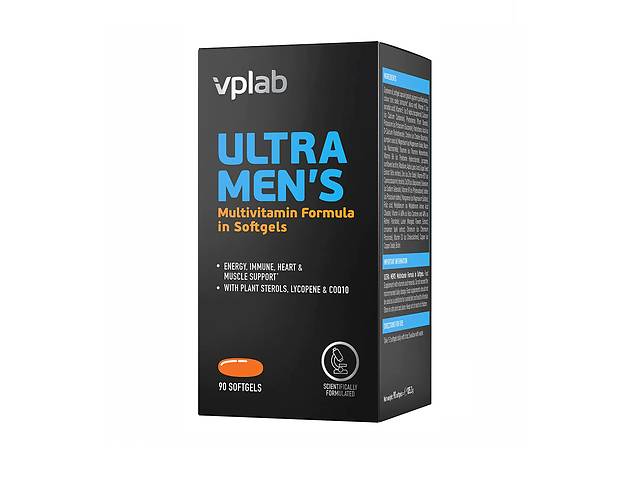 Мультивитамины VPLab Ultra Men's Multivitamin 90 softgels (1086-2022-10-0274)