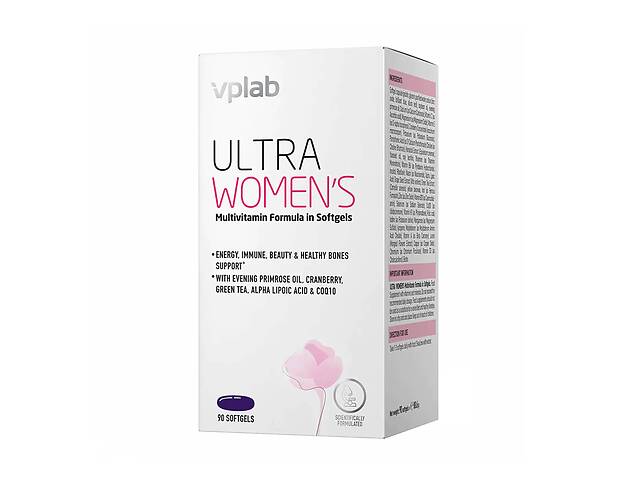 Мультивитамины VPLab Ultra Women's Multivitamin 90 softgels (1086-2022-10-0273)