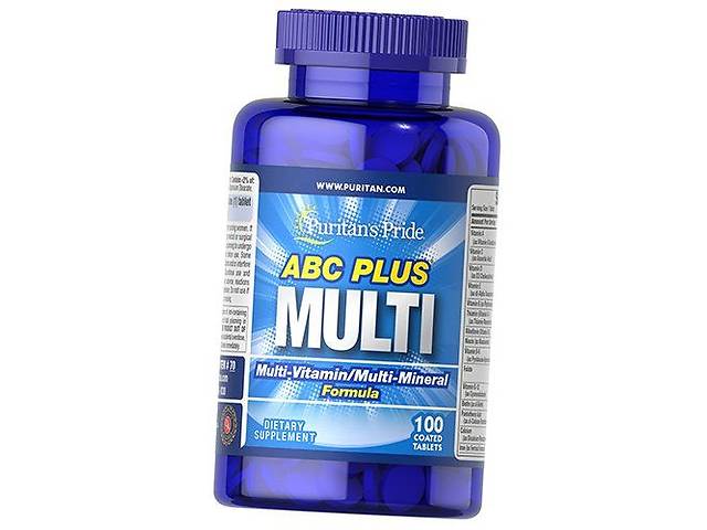 Мультивитамины и мультиминералы ABC Plus Multivitamin and Multi-Mineral Formula Puritan's Pride 100таб (36367202)