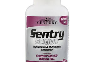 Мультивитамины и мультиминералы для женщин 50+ 21st Century Sentry Senior 100 таблеток (CEN27542)