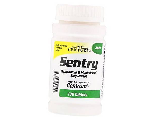 Мультивитамины и мультиминералы Sentry Multivitamin & Multimineral 21st Century 130таб (36440036)