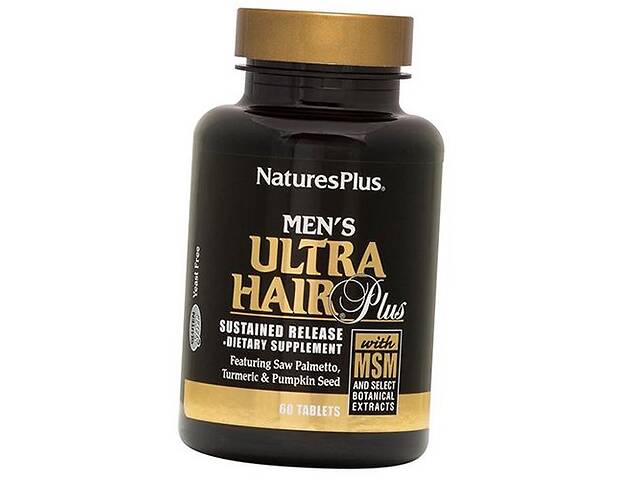 Мужские Витамины для волос Ultra Hair for Men Nature's Plus 60таб (36375087)
