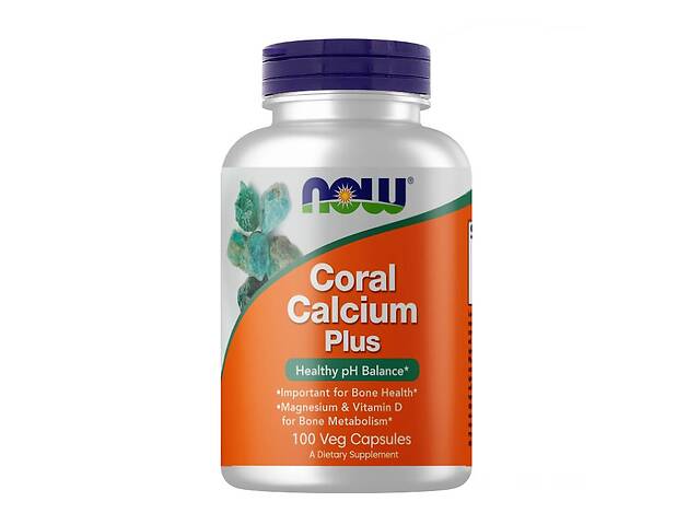 Микроэлемент Кальций NOW Foods Coral Calcium Plus 100 Veg Caps