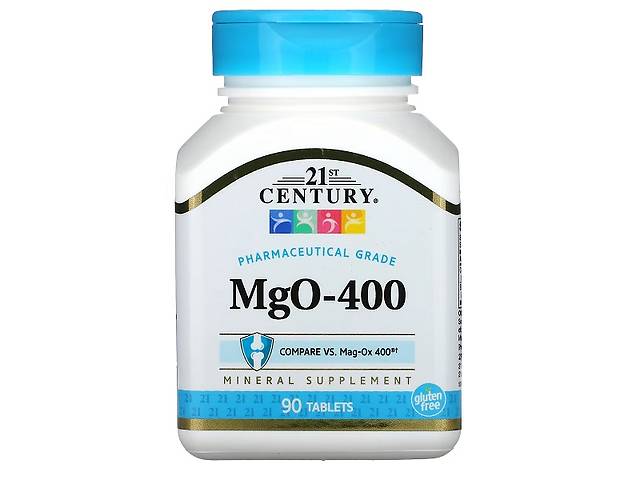 Микроэлемент Магний 21st Century MgO-400 90 Tabs