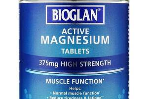 Микроэлемент Магний Bioglan Active Magnesium 375 mg 120 Tabs