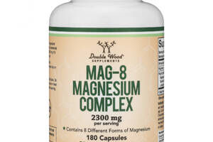 Микроэлемент Магний Double Wood Supplements MAG-8 Magnesium Complex Supplement 2300 mg (3 caps per serving) 180 Caps