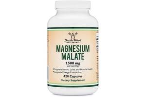 Микроэлемент Магний Double Wood Supplements Magnesium Malate 500 mg 420 Caps