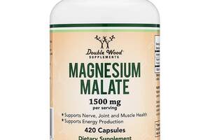 Микроэлемент Магний Double Wood Supplements Magnesium Malate 500 mg 420 Caps