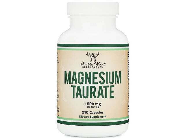 Микроэлемент Магний Double Wood Supplements Magnesium Taurate 1500 mg 210 Caps