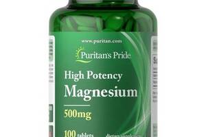 Микроэлемент Магний Puritan's Pride Magnesium 500 mg 100 Tabs