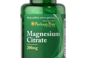 Микроэлемент Магний Puritan's Pride Magnesium Citrate 200 mg 90 Caplets