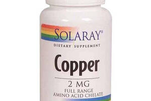 Микроэлемент Медь Solaray Copper 2 mg 100 Caps