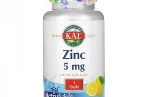 Микроэлемент Цинк KAL Zinc 5 mg 60 Micro Tablets Sweet Lemon