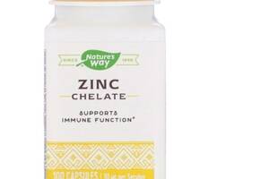 Микроэлемент Цинк Nature's Way Zinc Chelate 30 mg 100 Caps NWY-41091