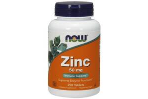 Микроэлемент Цинк NOW Foods Zinc Gluconate 50 mg 250 Tabs