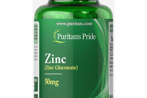 Микроэлемент Цинк Puritan's Pride Zinc Gluconate 50 mg 250 Caplets