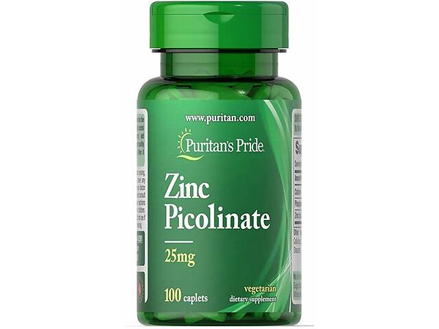 Микроэлемент Цинк Puritan's Pride Zinc Picolinate 25 mg 100 Caplets