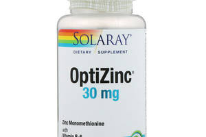 Микроэлемент Цинк Solaray OptiZinc 30 mg 60 Veg Caps SOR04707