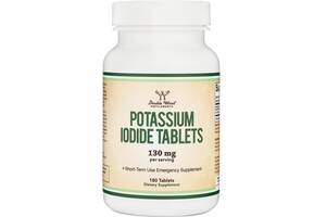 Микроэлемент Йод Double Wood Supplements Potassium Iodide 130 mg (2 tabs per serving) 180 Tabs