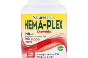 Микроэлемент Железо Nature's Plus Hema-Plex 60 Chewables Mixed Berry