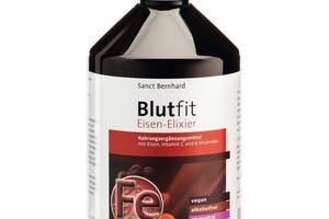 Микроэлемент Железо Sanct Bernhard Blutfit Eisen 500 ml /25 servings/ Berry Flavor