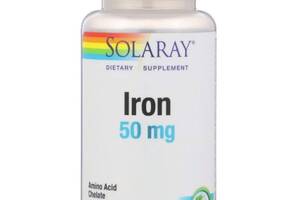 Микроэлемент Железо Solaray Iron 50 mg 60 Veg Caps SOR-46105