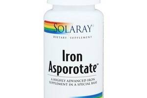 Микроэлемент Железо Solaray Iron Asporotate 18 mg 100 Caps SOR-04600