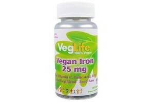 Микроэлемент Железо VegLife Vegan Iron 25 mg 100 Tabs VGL-74610