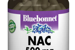 NAC (N-Ацетил-L-Цистеин) 500мг, Bluebonnet Nutrition, 60 гелевых капсул