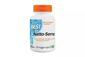 Наттокиназа и Серрапептаза Natto-Serra Doctor's Best 90 капсул