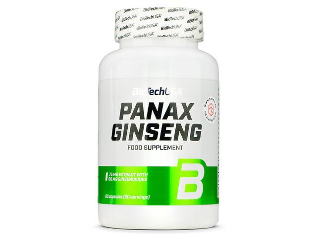 Натуральная добавка для спорта BioTechUSA Panax Ginseng 60 Caps
