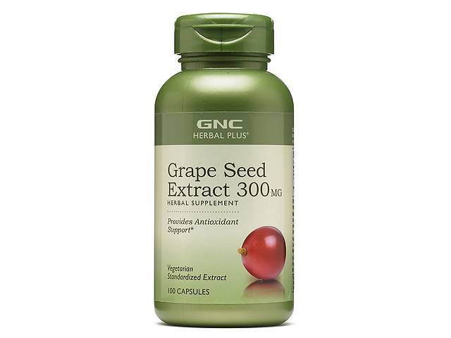 Натуральная добавка для спорта GNC Herbal Plus Grape Seed Extract 300 mg 100 Caps