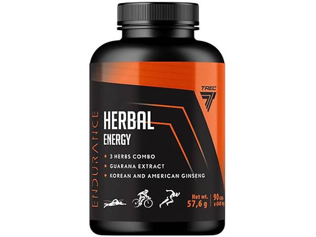 Натуральная добавка для спорта Trec Nutrition Herbal Energy 90 Caps