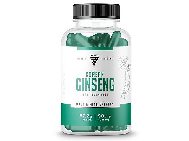 Натуральная добавка для спорта Trec Nutrition Korean Ginseng 90 Caps