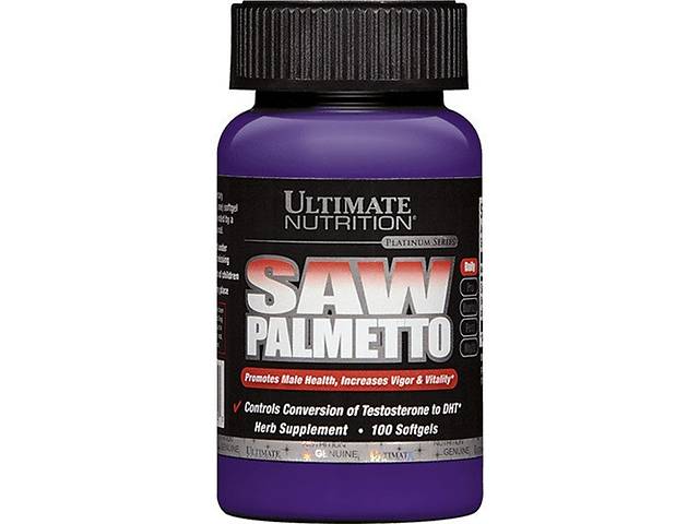 Натуральная добавка для спорта Ultimate Nutrition Saw Palmetto 100 Caps