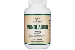 Натуральная добавка для иммунитета Double Wood Supplements Monolaurin 1000 mg 210 Caps