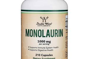 Натуральная добавка для иммунитета Double Wood Supplements Monolaurin 1000 mg 210 Caps