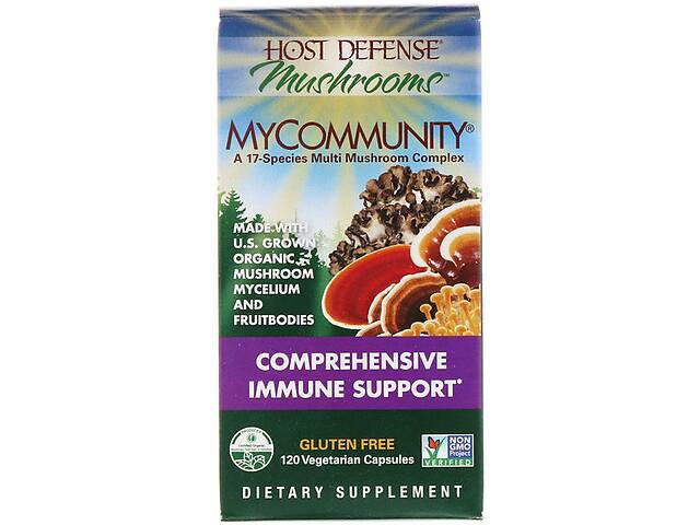 Натуральная добавка для иммунитета Fungi Perfecti MyCommunity Comprehensive Immune Support 120 Veg Caps FPI-03813