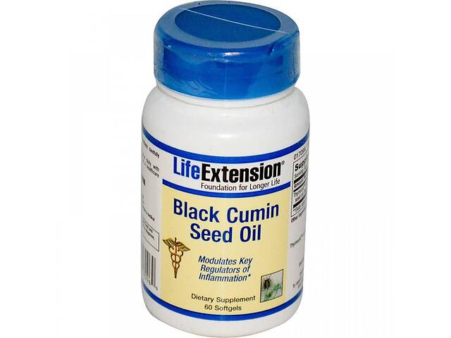 Натуральная добавка для иммунитета Life Extension Black Cumin Seed Oil 60 Softgels