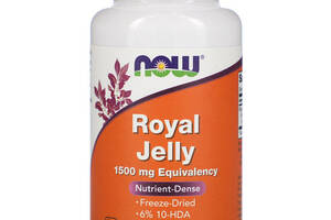 Натуральная добавка для иммунитета NOW Foods Royal Jelly 1500 mg 60 Veg Caps NF2565