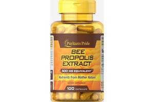 Натуральная добавка для иммунитета Puritan's Pride Bee Propolis 500 mg 100 Caps