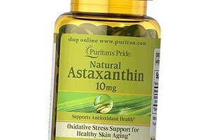 Натуральный Астаксантин Natural Astaxanthin 10 Puritan's Pride 60гелкапс (70367010)