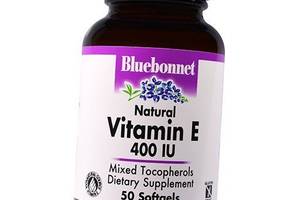 Натуральний Вітамін Е, Natural Vitamin E, Bluebonnet Nutrition 50гелкапс (36393073)