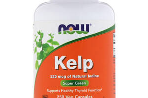 Натуральный Йод, (Ламинария), Kelp, Now Foods, 250 капсул
